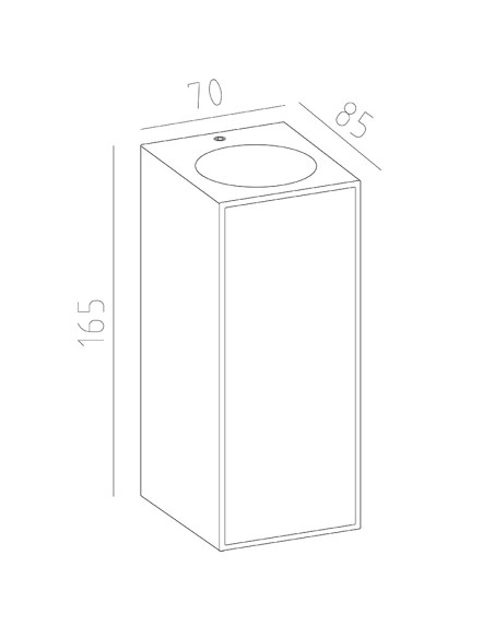 Applique murale Beret GU10 IP65 éclairage façade extérieur
