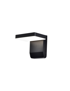 Applique murale extérieure Cooper noire mate aluminium design moderne