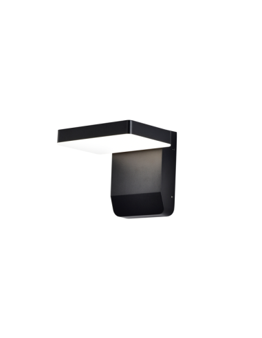 Applique murale extérieure Cooper noire mate aluminium design moderne