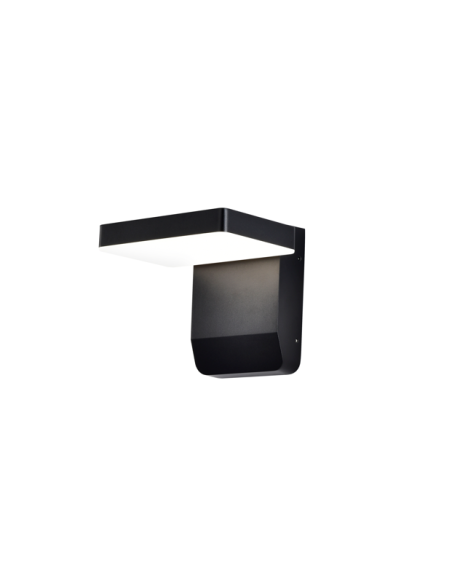 Applique murale extérieure Cooper noire mate aluminium design moderne