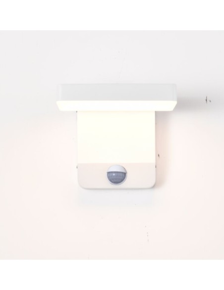 Applique murale extérieure Cooper blanche aluminium design moderne