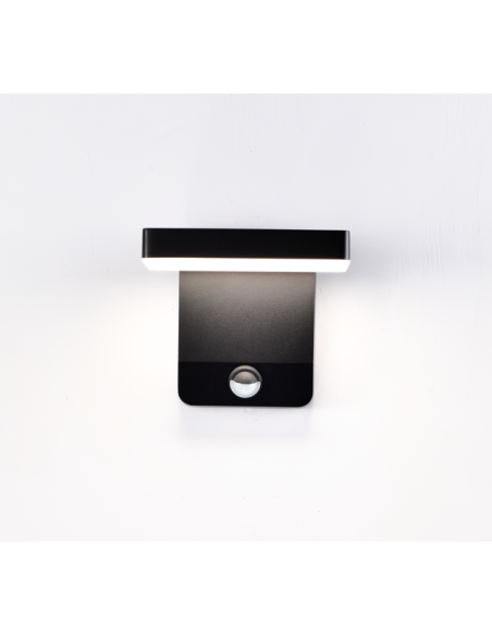 Applique murale extérieure Cooper noire mate aluminium design moderne