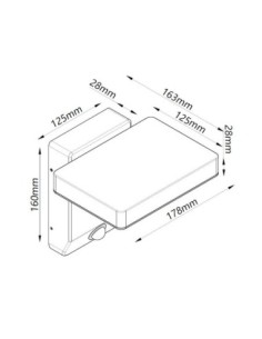 Applique murale extérieure Cooper noire mate aluminium design moderne 2