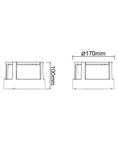 Applique murale extérieure Creek blanche aluminium design moderne 2