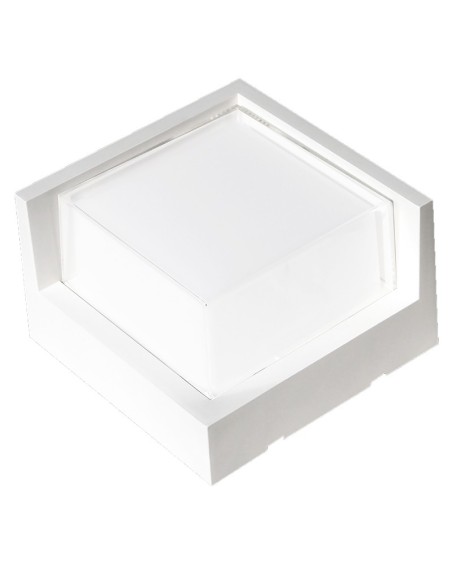 Applique murale extérieure Creek blanche aluminium design moderne