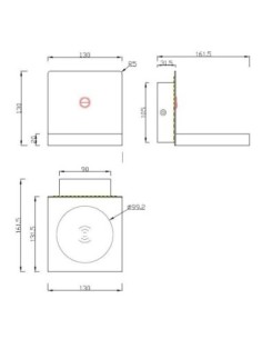 Applique murale LED ZANZIBAR blanc Arena 16 cm Mantra 2