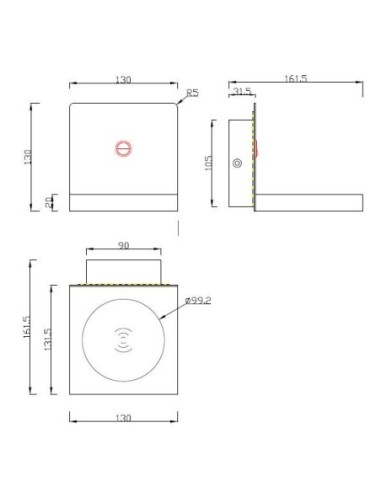 Luminaire mural LED blanc ZANZIBAR Mantra éclairage intérieur 3000K