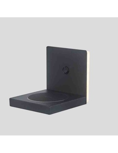 Applique murale LED ZANZIBAR noir Arena 16 cm Mantra