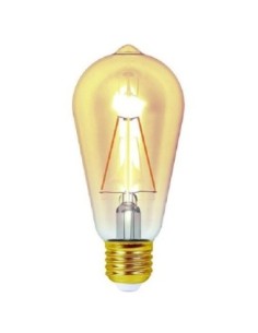Ampoule Led décorative filament E27 ST64 4 W ambrée - Girard-Sudron Leluminaireled.com