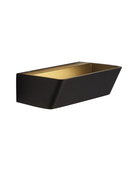 Applique murale ALTEA Mantra LED 15W noir 3000K aluminium acrylique 16cm design moderne