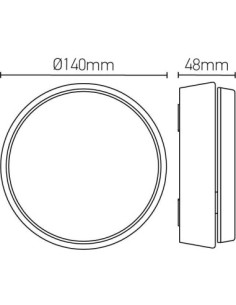 Applique murale Led étanche orientable Elypte ronde - Girard Sudron Leluminaireled.com 2