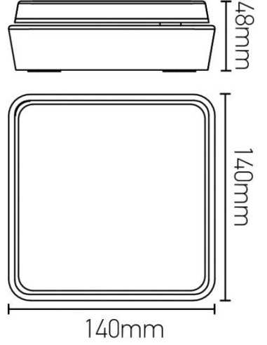 Applique murale Led étanche orientable Elypte carrée - Girard Sudron Leluminaireled.com