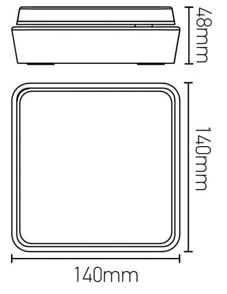 Applique murale Led étanche orientable Elypte carrée - Girard Sudron Leluminaireled.com