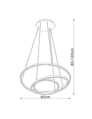 Suspension Led Triniti blanche dimmable - Lucide Leluminaireled.com