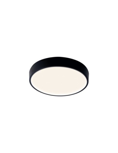 Plafonnier LED Cumbuco II Mantra noir 38 cm design rond compact
