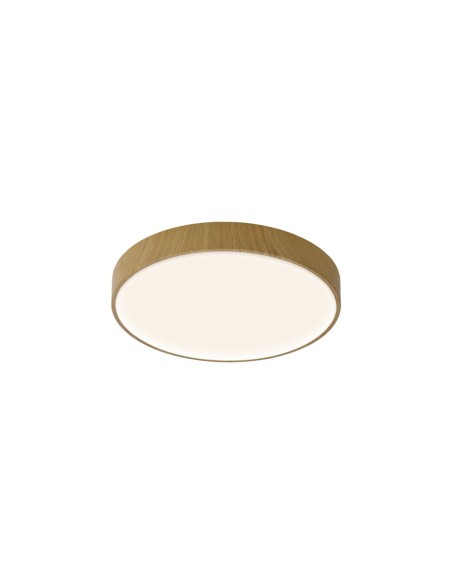 Plafonnier LED Cumbuco II Mantra finition bois 38 cm design rond