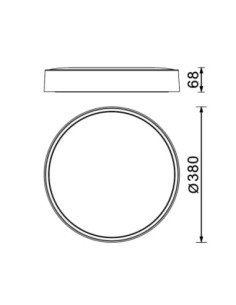 Plafonnier LED Cumbuco II Mantra finition bois 38 cm design rond 2