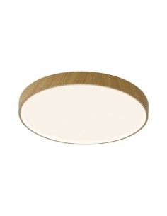 Plafonnier LED Cumbuco II Mantra finition bois rond 65 cm vue principale