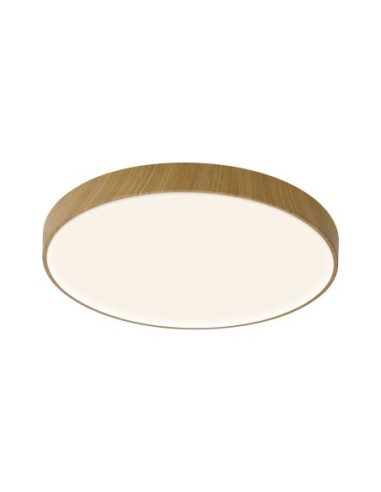 Plafonnier LED Cumbuco II Mantra finition bois rond 65 cm vue principale
