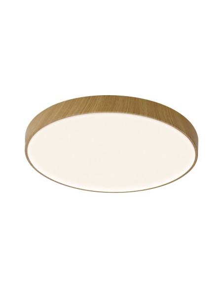 Plafonnier LED Cumbuco II Mantra finition bois rond 65 cm vue principale