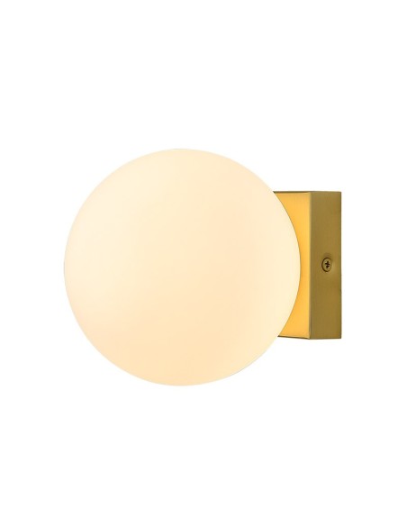 Applique murale PUEBLA Mantra or satiné métal cristal LED 6W 3000K