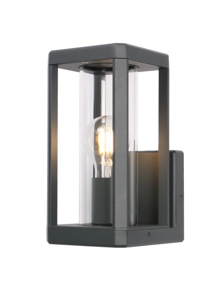Applique murale extérieure NEVADA Mantra noir aluminium E27 IP65
