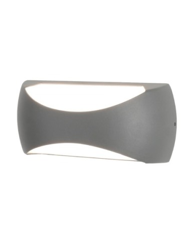 Applique murale extérieure LED BUTAN Mantra gris foncé 12W aluminium IP65