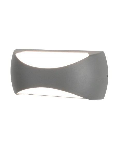 Applique murale extérieure LED BUTAN Mantra gris foncé 12W aluminium IP65