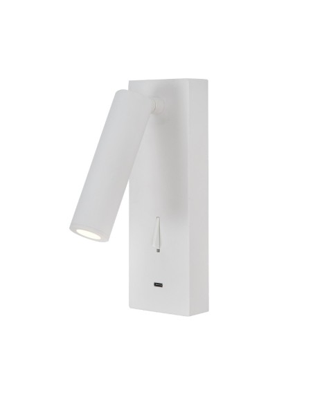 Applique murale LED Tarifa III Mantra blanche bras orientable design