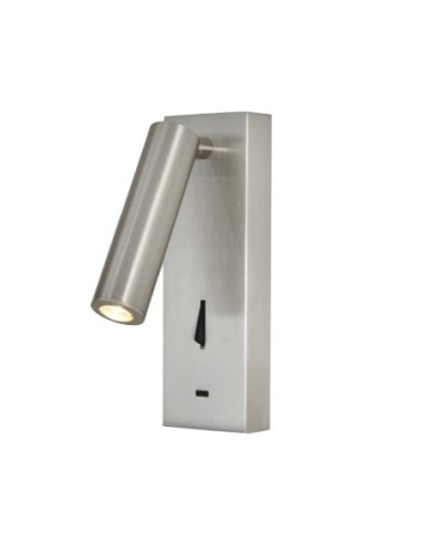 Applique murale LED Tarifa III Mantra nickel satiné bras orientable