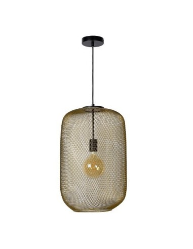 Suspension Led  intérieure lanterne Mesh or mat - Lucide Leluminaireled.com