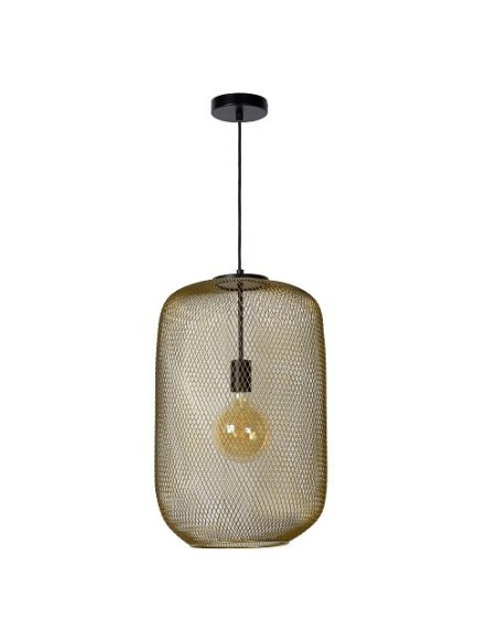 Suspension Led  intérieure lanterne Mesh or mat - Lucide Leluminaireled.com