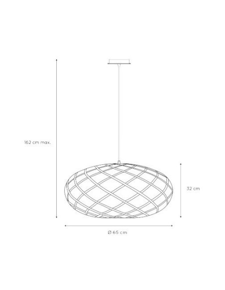 Suspension intérieure Led Wolfram 65  chrome dépoli - Lucide Leluminaireled.com