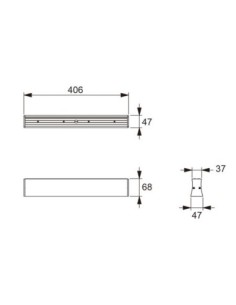 Plafonnier LED Hanok 14W Mantra blanc design rectangulaire moderne 2