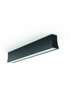 Plafonnier LED Hanok 14W Mantra finition noire design rectangulaire moderne