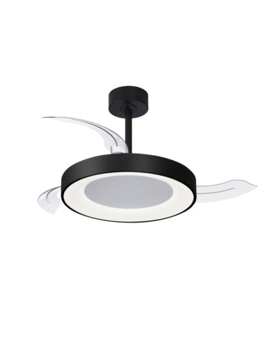 Ventilateur Diam.91 cm Dim. 45W 2700/5000K Noir - Mantra - Niseko fan S