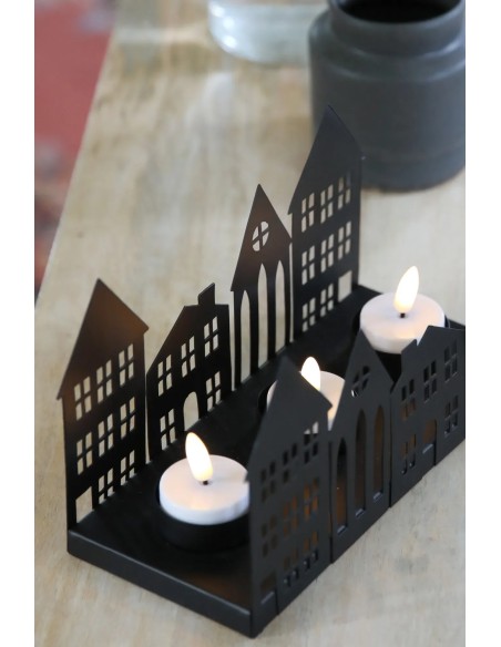 Décoration lumineuse Wells ambiance intérieure étagère design maison moderne noir