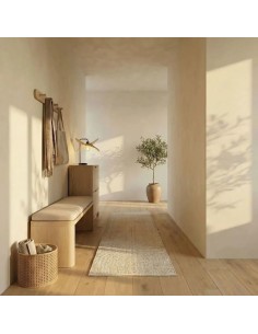 Lampe de table Led bois Diam. 38 cm E27 6W - Atelier Loupiote - Alba 2