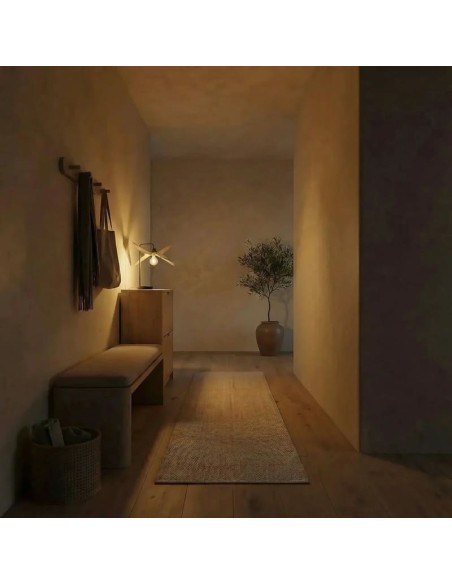 Lampe de table Led bois Diam. 38 cm E27 6W - Atelier Loupiote - Alba