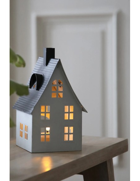 Détail bougie LED Luton lumière chaude effet ambiance décorative intérieure