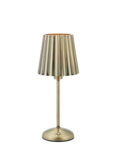 Lampe de table Liora Markslojd laiton antique cristal design rechargeable LED