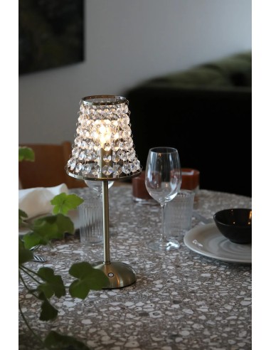 Détail lampe Liora éclairage LED 3000K variateur tactile ambiance élégante