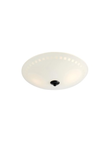 Plafonnier Ray Markslojd verre blanc givré design carré luminaire moderne