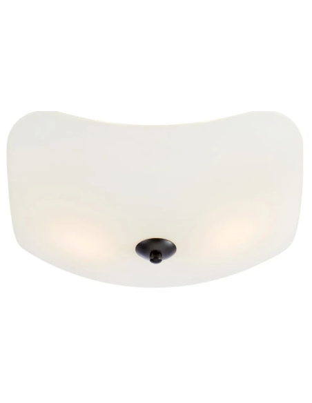 Plafonnier Ray installé plafond salon ou chambre style moderne éclairage homogène