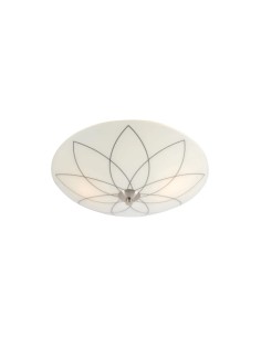 Plafonnier Perla Markslojd verre blanc givré motif décoratif élégant plafond 2