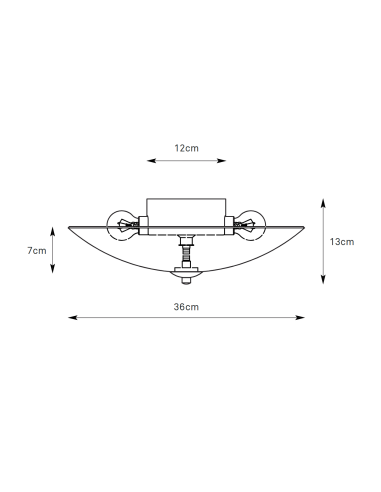 Plafonnier Perla installé plafond chambre ou couloir éclairage homogène décoratif