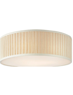 Plafonnier Lux Markslojd abat-jour lin beige plissé grand format 57 cm 2