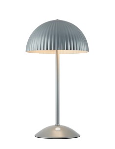 Lampe de table Zin Markslojd métal gris abat-jour plissé design moderne