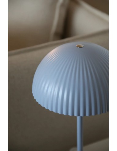 Lampe de table Zin Markslojd éclairage doux ambiance intérieure moderne bleue