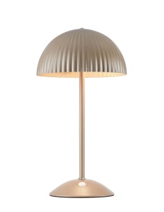 Lampe de table Zin Markslojd métal brun abat-jour plissé design chaleureux